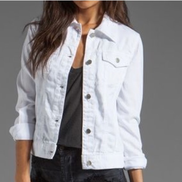 Evereve   & Denim Jackets & Blazers - & DENIM cream distressed jean jacket, 8.